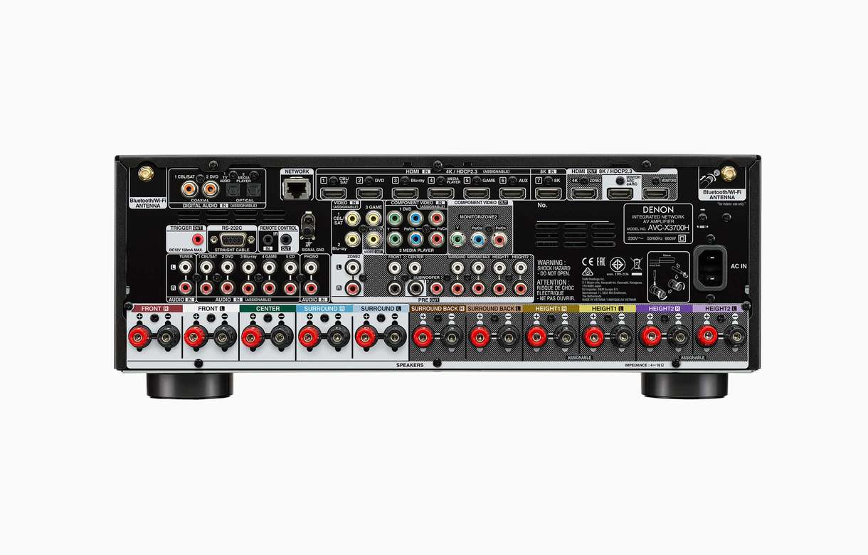 Denon AVC X3700H back